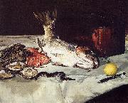 Edouard Manet Still Life with Fish Sweden oil painting artist